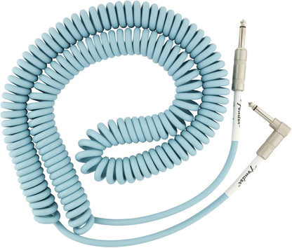 Fender Original Series Coil Cable 30ft STR/ANG - Daphne Blue