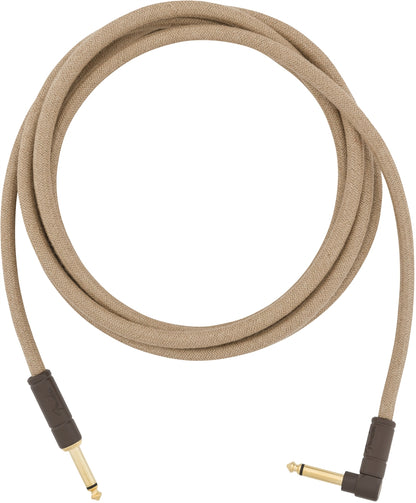 Fender Festical Hemp Instrument Cable 10ft str/ang - Natural