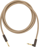 Fender Festical Hemp Instrument Cable 10ft str/ang - Natural