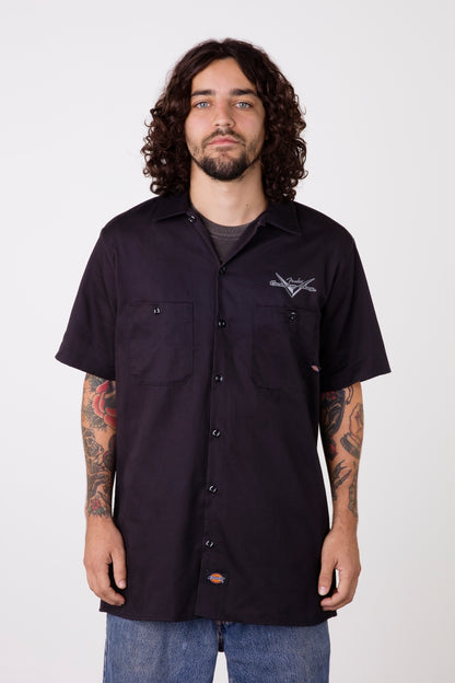 Fender Custom Shop Eagle Workshirt - Black - CBN Music Warehouse