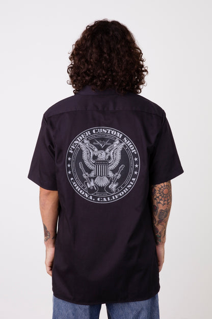 Fender Custom Shop Eagle Workshirt - Black - CBN Music Warehouse