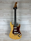 Fender Custom Shop Artisan Maple Burl Strat NOS, Ebony Madagascar Fingerboard, Aged Natural - CBN Music Warehouse