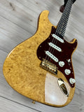 Fender Custom Shop Artisan Maple Burl Strat NOS, Ebony Madagascar Fingerboard, Aged Natural - CBN Music Warehouse