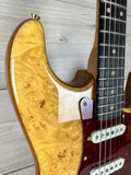 Fender Custom Shop Artisan Maple Burl Strat NOS, Ebony Madagascar Fingerboard, Aged Natural - CBN Music Warehouse