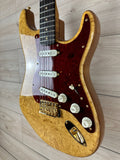 Fender Custom Shop Artisan Maple Burl Strat NOS, Ebony Madagascar Fingerboard, Aged Natural - CBN Music Warehouse