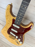 Fender Custom Shop Artisan Maple Burl Strat NOS, Ebony Madagascar Fingerboard, Aged Natural - CBN Music Warehouse
