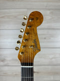 Fender Custom Shop Artisan Maple Burl Strat NOS, Ebony Madagascar Fingerboard, Aged Natural - CBN Music Warehouse