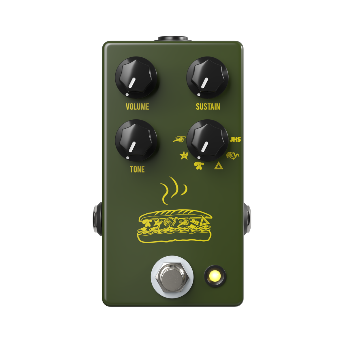 JHS Muffuletta 6-way Fuzz Pedal - Army Green