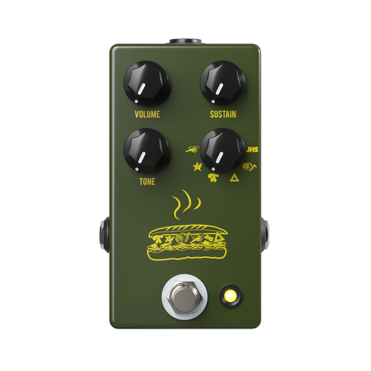 JHS Muffuletta 6-way Fuzz Pedal - Army Green