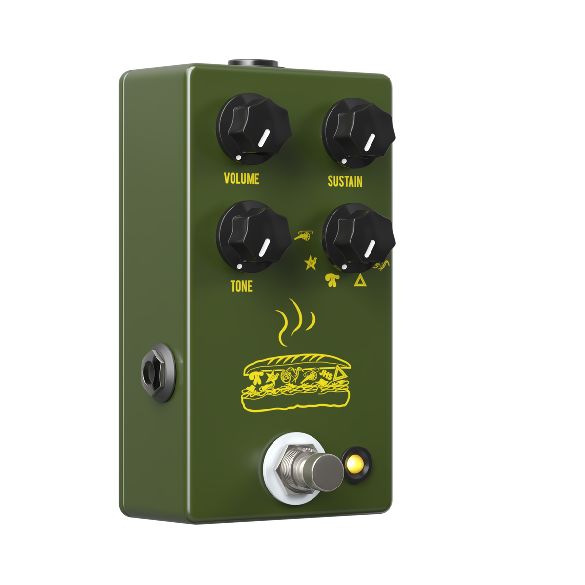 JHS Muffuletta 6-way Fuzz Pedal - Army Green