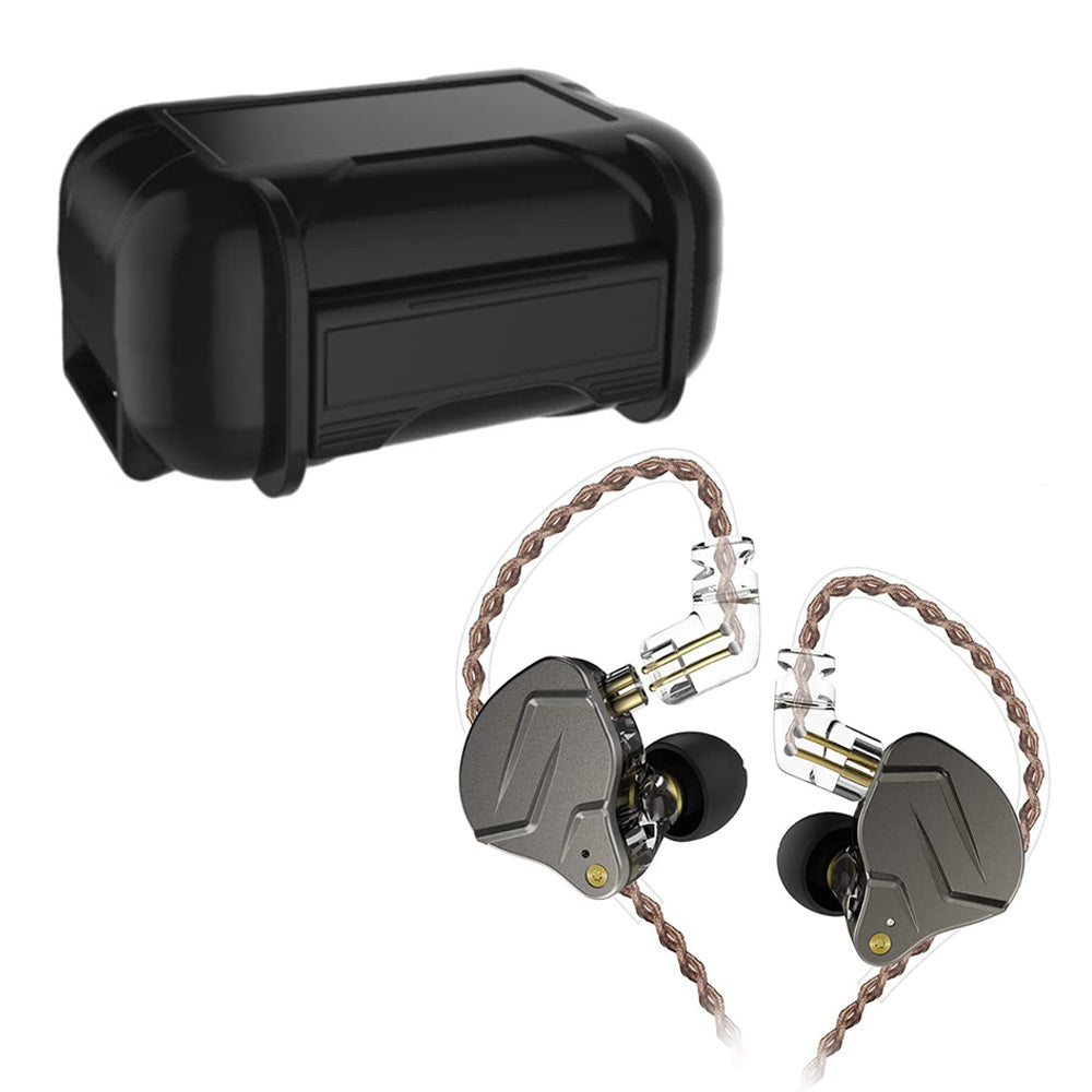 KZ ZSN Pro BUNDLE - in Ear Earphones (No Mic, Grey) + Genuine KZ ABS Case - CBN Music Warehouse