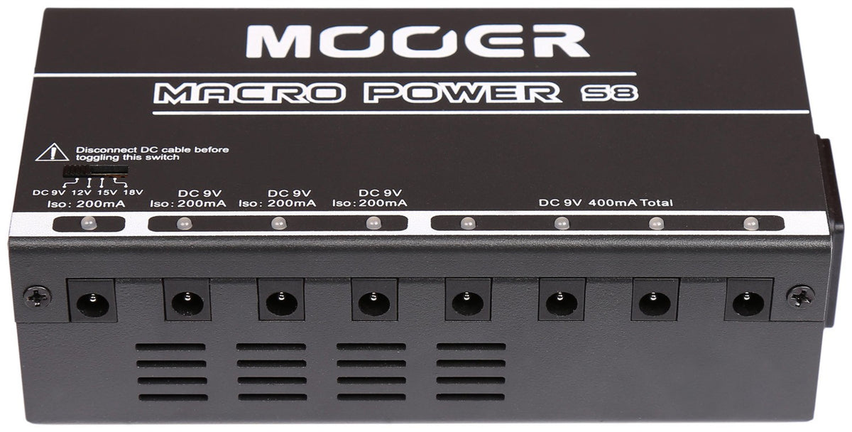 Mooer Macro Power S8 Pedalboard Power Supply - CBN Music Warehouse