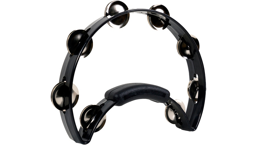 RhythmTech RT1210 Solo Tambourine, Black - CBN Music Warehouse