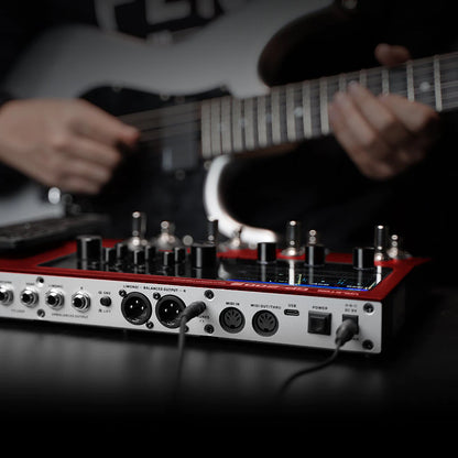 Valeton GP-200R Multi-Effects Processor Pedal for Guitar - Red - CBN Music Warehouse