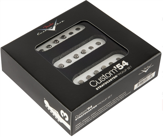 Fender Custom Shop '54 Stratocaster Pickup Set SSS, 3 Pieces, White - CBN Music Warehouse