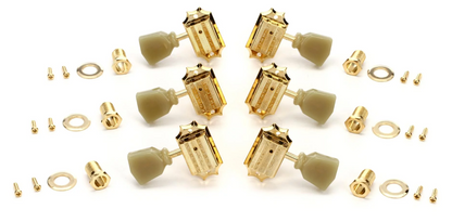 Gibson Accessories Vintage Tuning Machine Heads - Gold w/Pearloid Buttons - CBN Music Warehouse