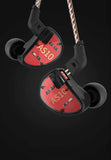 KZ AS10 IEM 5 Balanced Armature Driver Earphone, Stereo HiFi in Ear Monitor Headphone Musician Headset (No Microphone, Black) - CBN Music Warehouse