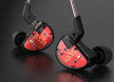 KZ AS10 IEM 5 Balanced Armature Driver Earphone, Stereo HiFi in Ear Monitor Headphone Musician Headset (No Microphone, Black) - CBN Music Warehouse