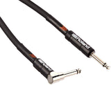 Roland Black Series 10FT Instrument Cable - ANG/STRT 1/4' JACK RIC-B10A - CBN Music Warehouse