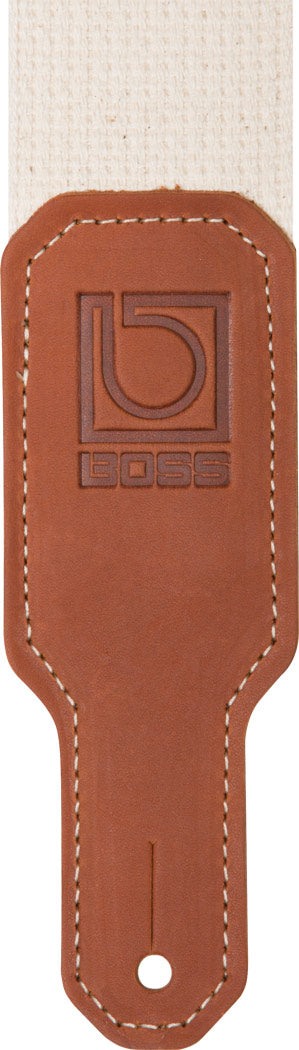 BOSS BSC-20-NAT 2" Wide Cotton Guitar Strap (Natural) - CBN Music Warehouse