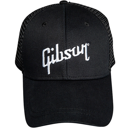 Gibson Black Trucker Snapback Hat - One Size fits all - CBN Music Warehouse