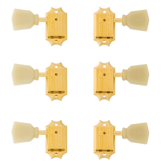 Gibson Accessories Vintage Tuning Machine Heads - Gold w/Pearloid Buttons - CBN Music Warehouse