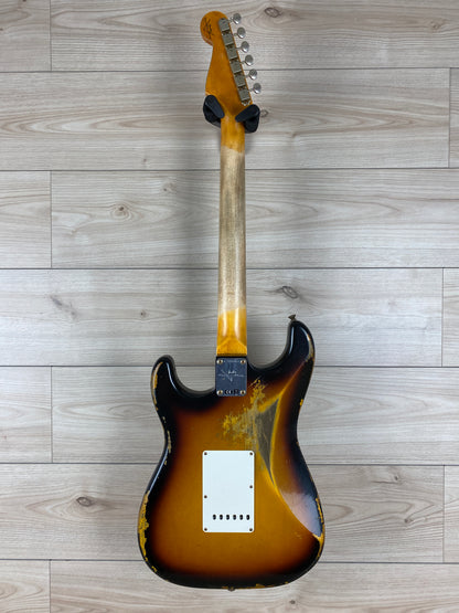Fender Custom Shop '61 Stratocaster Heavy Relic Electric Guitar Super Faded Aged 3-Color Sunburst - CBN Music Warehouse