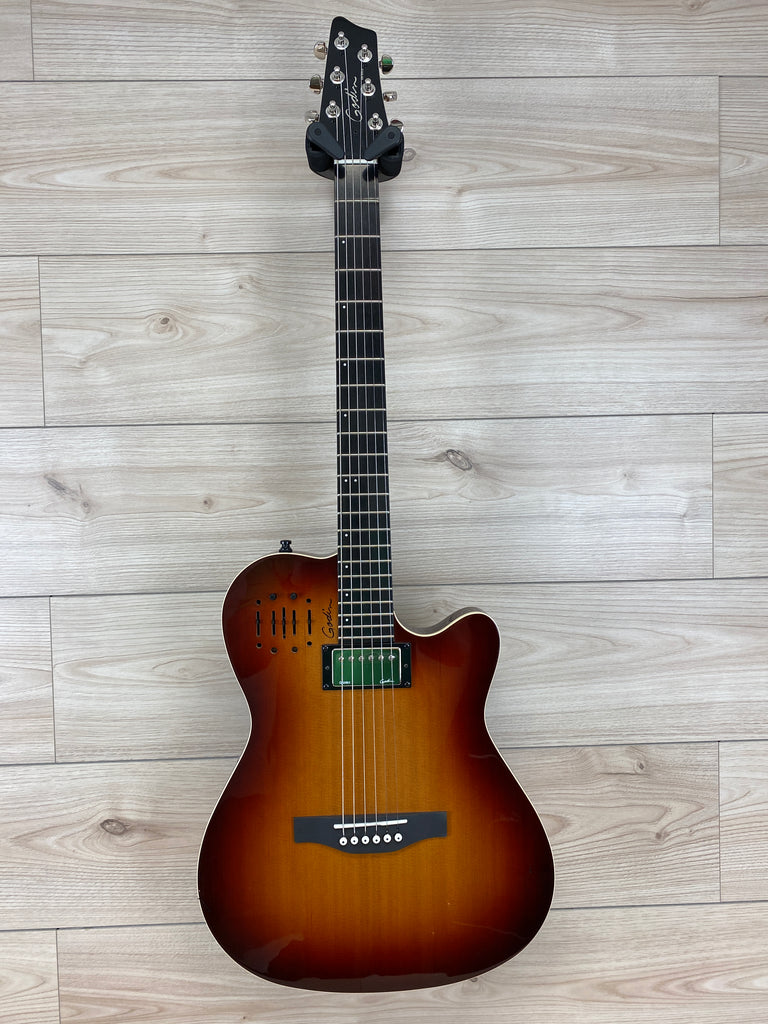 Godin A6 Ultra - Cognac Burst High-gloss Guitar – CBN Music Warehouse