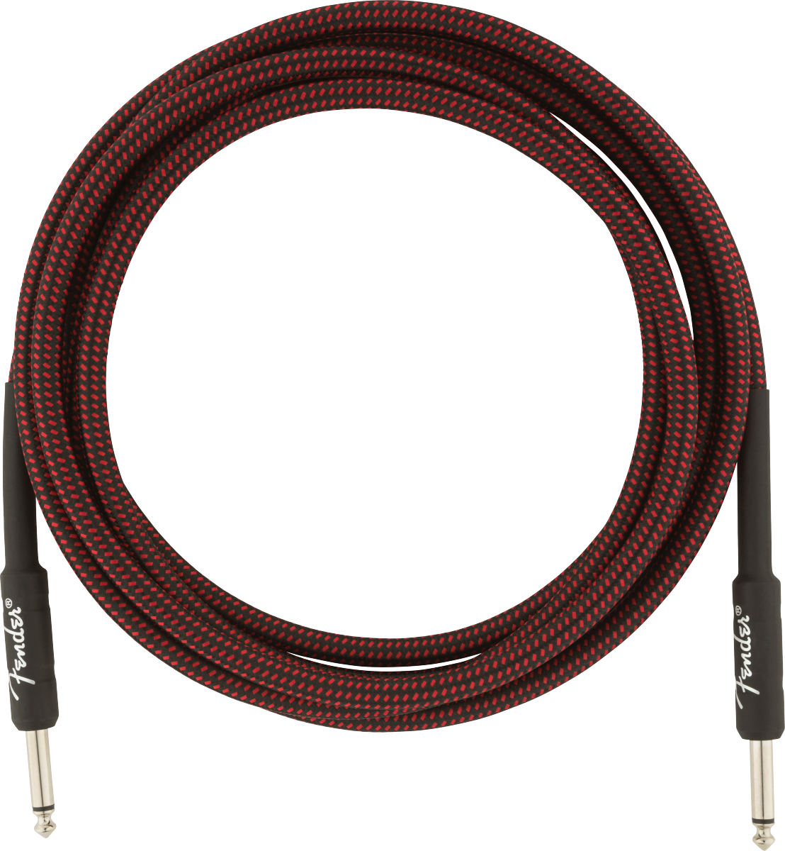 Fender Professional Series Instrument Cables, 10', Red Tweed - CBN Music Warehouse