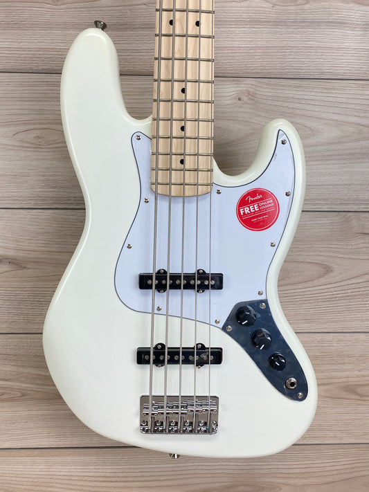 Squier Affinity Series Jazz Bass V 5-strings Bass, Olympic White
