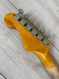 Fender Custom Shop '61 Stratocaster Heavy Relic Electric Guitar Super Faded Aged 3-Color Sunburst - CBN Music Warehouse