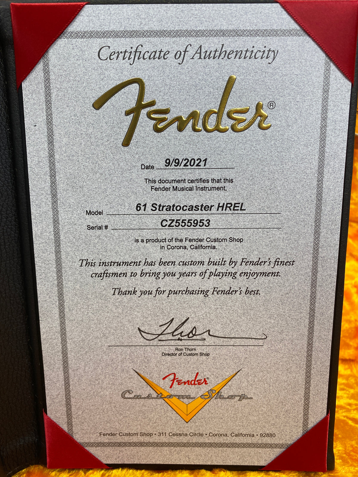 Fender Custom Shop '61 Stratocaster Heavy Relic Electric Guitar Super Faded Aged 3-Color Sunburst - CBN Music Warehouse