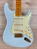 Fender Custom Shop 62 Journeyman Limited Edition Stratocaster Relic Aged Sonic Blue with Gold Hardware - CBN Music Warehouse