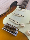 Fender Custom Shop '61 Stratocaster Heavy Relic Electric Guitar Super Faded Aged 3-Color Sunburst - CBN Music Warehouse
