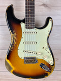 Fender Custom Shop '61 Stratocaster Heavy Relic Electric Guitar Super Faded Aged 3-Color Sunburst - CBN Music Warehouse