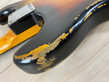 Fender Custom Shop '61 Stratocaster Heavy Relic Electric Guitar Super Faded Aged 3-Color Sunburst - CBN Music Warehouse
