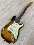 Fender Custom Shop '61 Stratocaster Heavy Relic Electric Guitar Super Faded Aged 3-Color Sunburst - CBN Music Warehouse