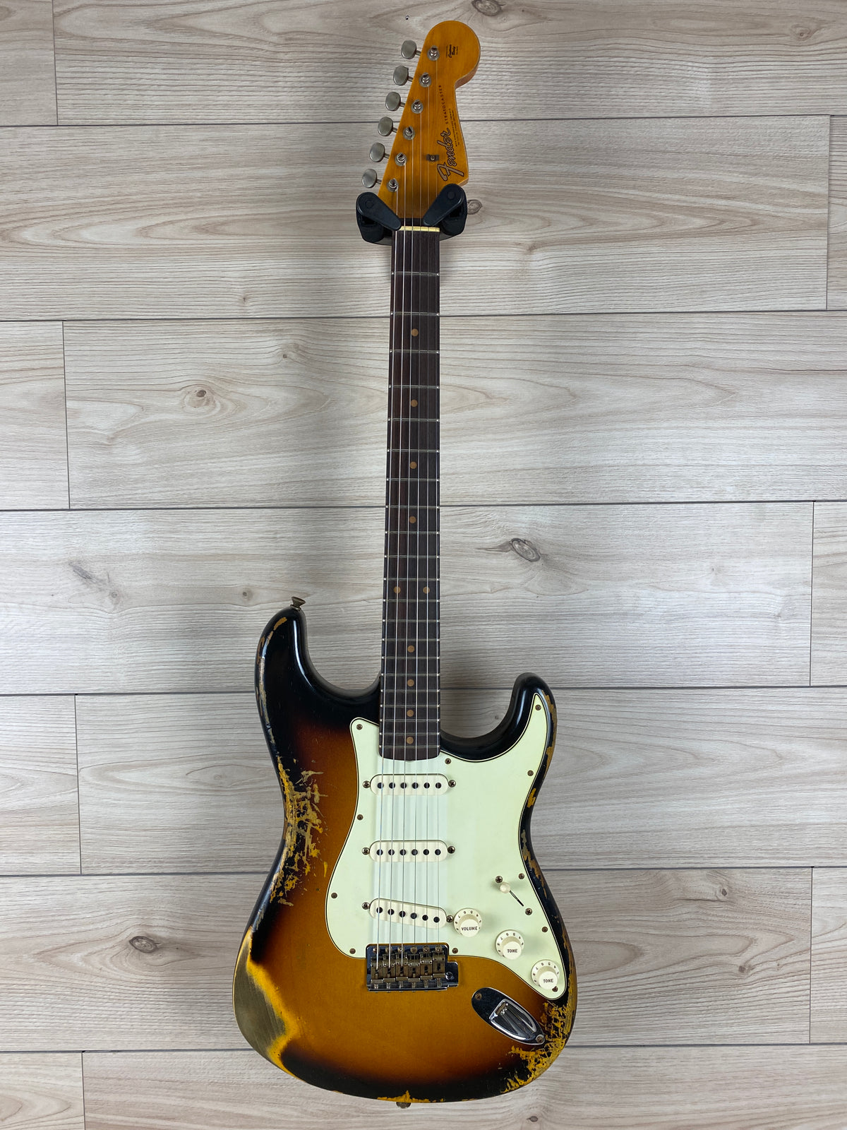 Fender Custom Shop '61 Stratocaster Heavy Relic Electric Guitar Super Faded Aged 3-Color Sunburst - CBN Music Warehouse
