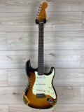 Fender Custom Shop '61 Stratocaster Heavy Relic Electric Guitar Super Faded Aged 3-Color Sunburst - CBN Music Warehouse