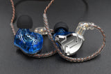 KZ ZS10 Pro Bundle - Includes KZ in-Ear HiFi Metal Earphones (No Mic, Blue), 1 - KZ EVA Case and 1 - KZ Foam tips - CBN Music Warehouse