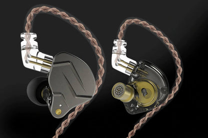 KZ ZSN Pro BUNDLE - in Ear Earphones (No Mic, Grey) + Genuine KZ ABS Case - CBN Music Warehouse