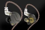 KZ ZSN Pro BUNDLE - in Ear Earphones (No Mic, Grey) + Genuine KZ ABS Case - CBN Music Warehouse