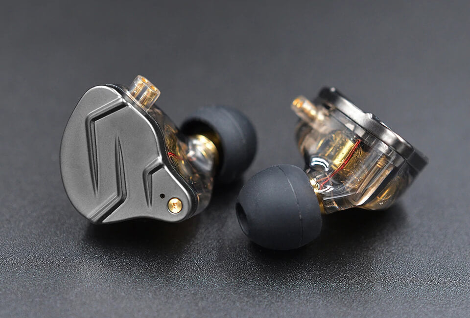 KZ ZSN Pro BUNDLE - in Ear Earphones (No Mic, Grey) + Genuine KZ ABS Case - CBN Music Warehouse
