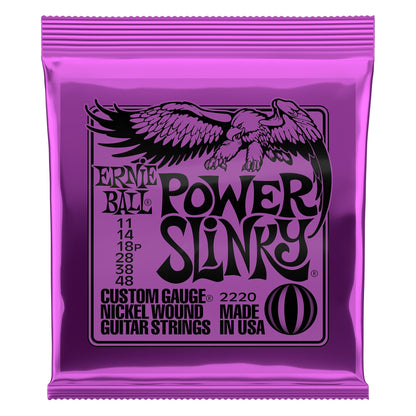 Ernie Ball 2220 Power Slinky Nickel Wound Electric Guitar Strings - .011-.048 - CBN Music Warehouse