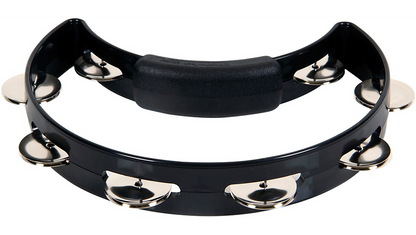 RhythmTech RT1210 Solo Tambourine, Black - CBN Music Warehouse