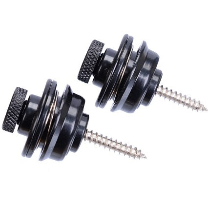 Marvel Strap Lock System for Guitar Strap (pair) - Black - CBN Music Warehouse