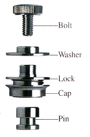 Marvel Strap Lock System for Guitar Strap (pair) - Chrome - CBN Music Warehouse