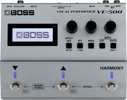 Boss VE-500 Vocal Performer Pedal - CBN Music Warehouse