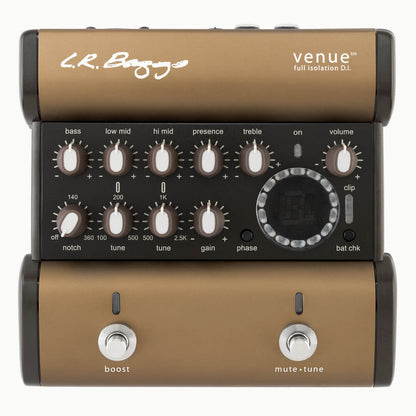 LR Baggs Venue DI Acoustic Guitar Preamp / DI / EQ / Tuner Pedal - CBN Music Warehouse